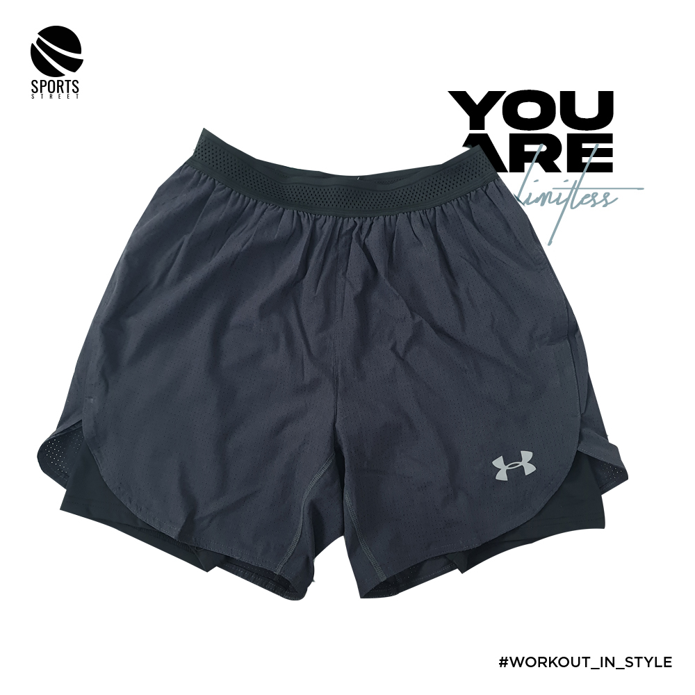 UA AN 1007 Dark Grey Shorts+Compression